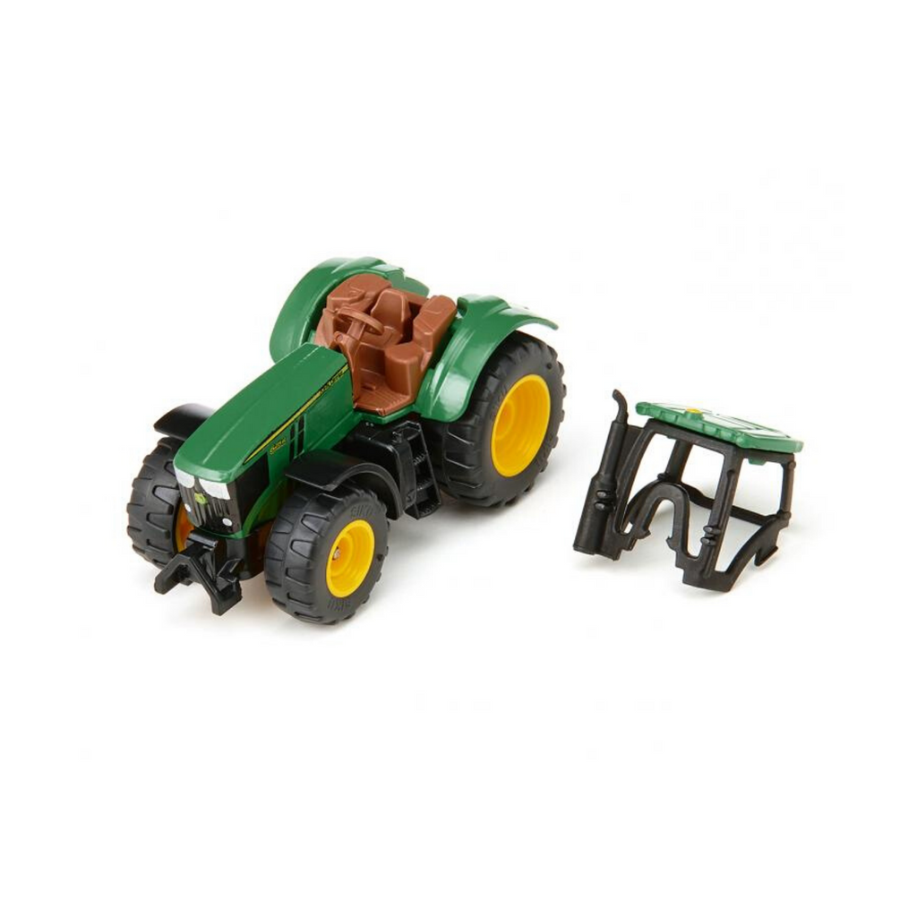Siku 1064 – Tracteur John Deere 6251R – Échelle 1:?? – Métal/Plastique – Attelage Remorque – Pneus Caoutchouc – 6,8 Cm