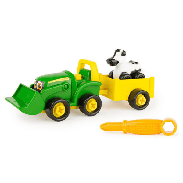 Tomy John Deere Bonnie Build-a-Buddy with Wagon and Cow