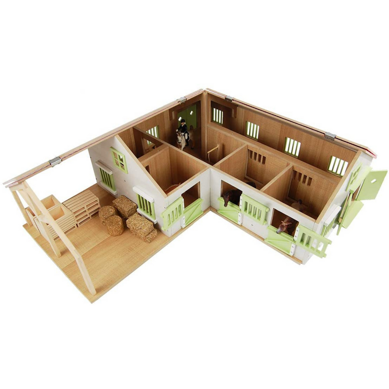 Kids Globe Horse Stable with Storage Boxes & Wash Box