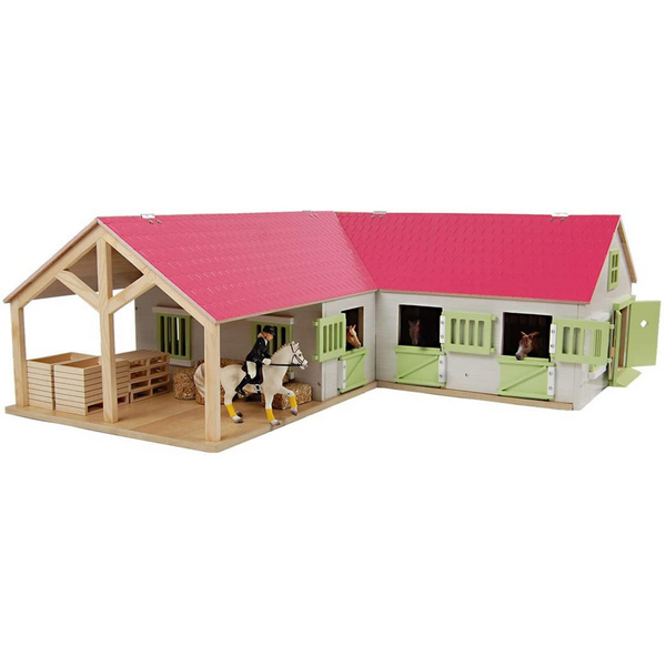 Kids Globe Horse Stable with Storage Boxes & Wash Box