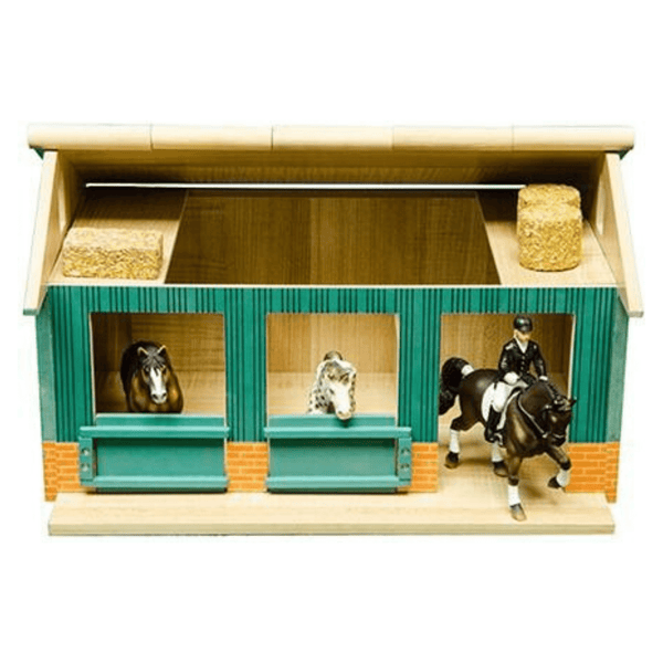 Kids Globe 61.0002 Wooden Horse Stable with Boxes