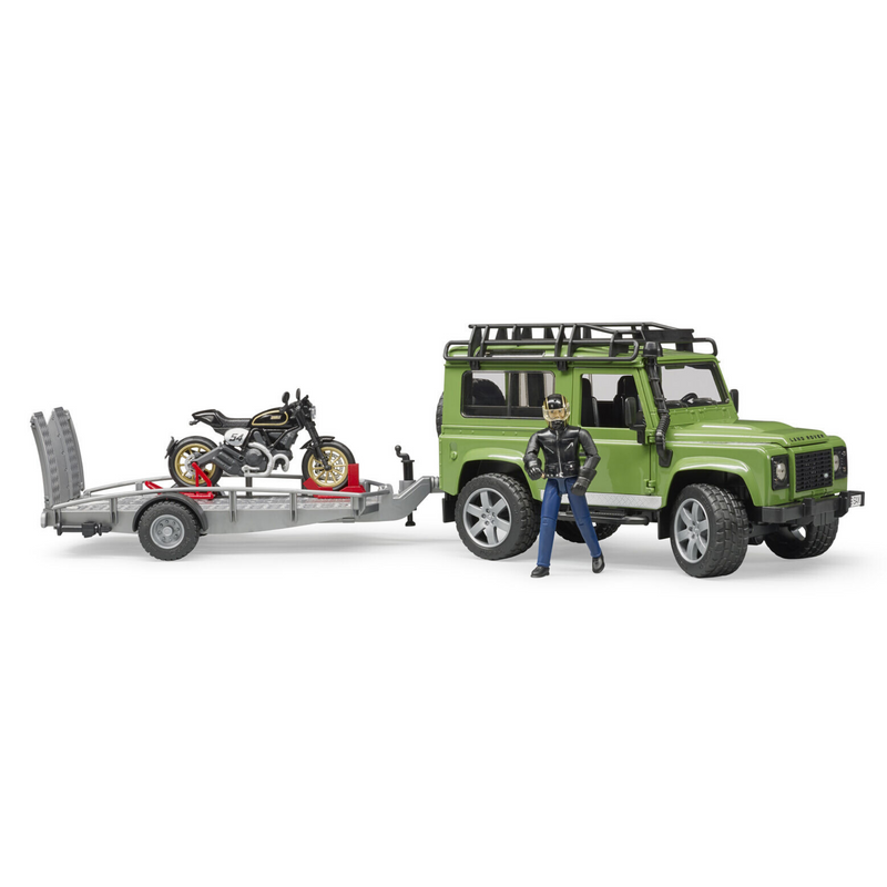 Land Rover Defender, Trailer & Motor Bike