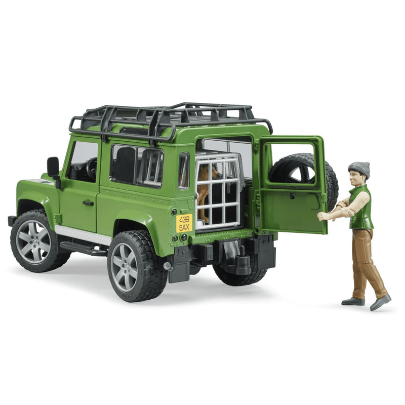 Bruder Land Rover Defender with Forest Ranger & Dog 02587
