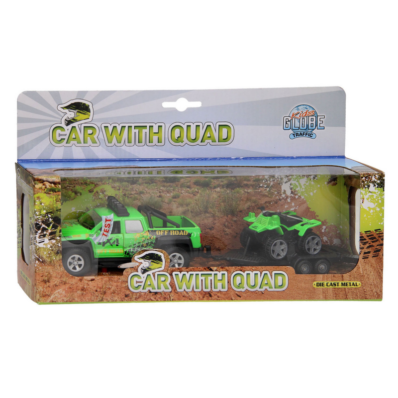 Light & Sound SUV with Trailer, Quad Kids Globe 0220