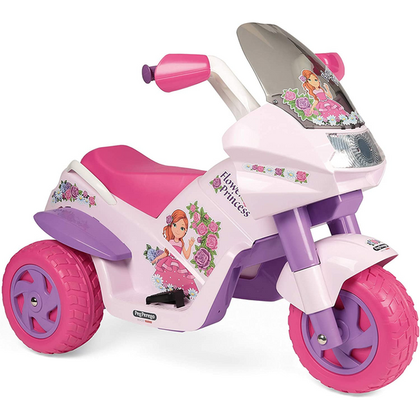 Peg Perego Midi Pink & White Electric 6v Bike
