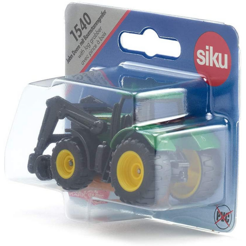 Siku Mini John Deere Tractor with Log Grabber 1540