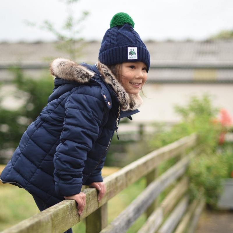 Tractor Ted Navy Bobble Hat