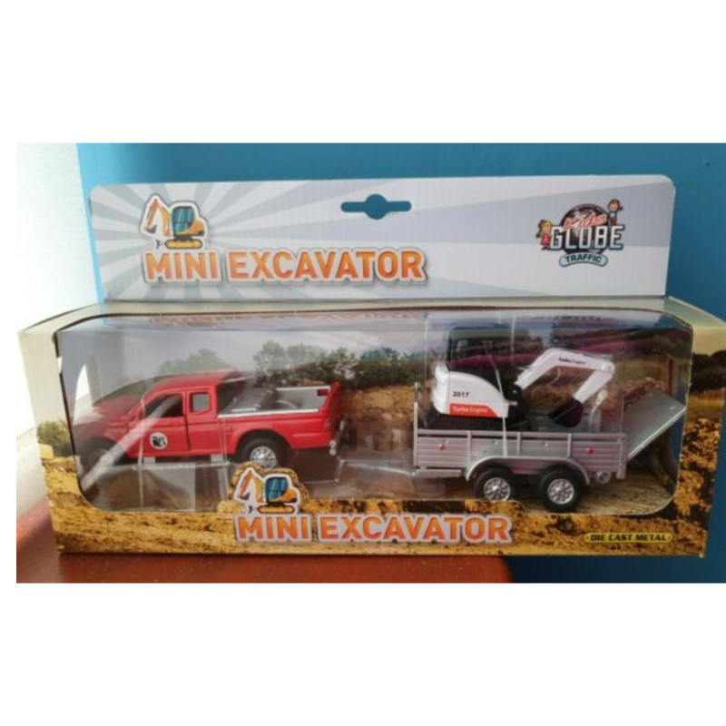 Kids Globe Pajero with Mini Excavator