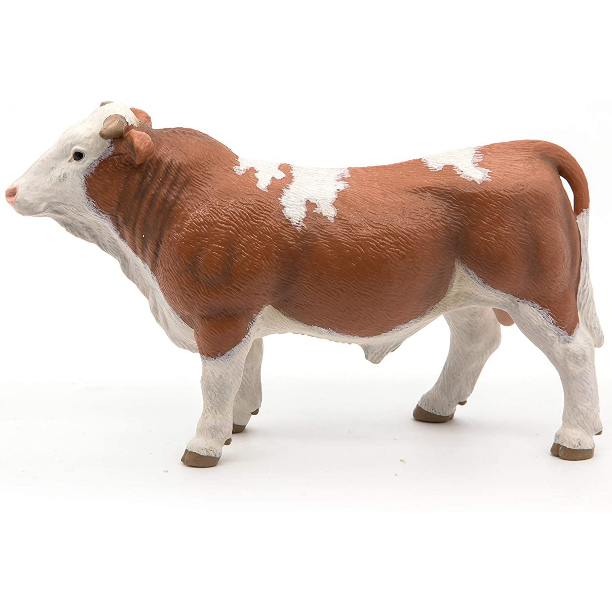 Papo Brown & White Simmental Bull