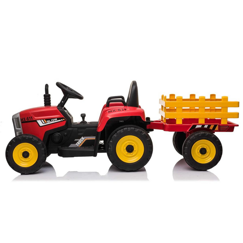 Electric ride on top tractor and trailer