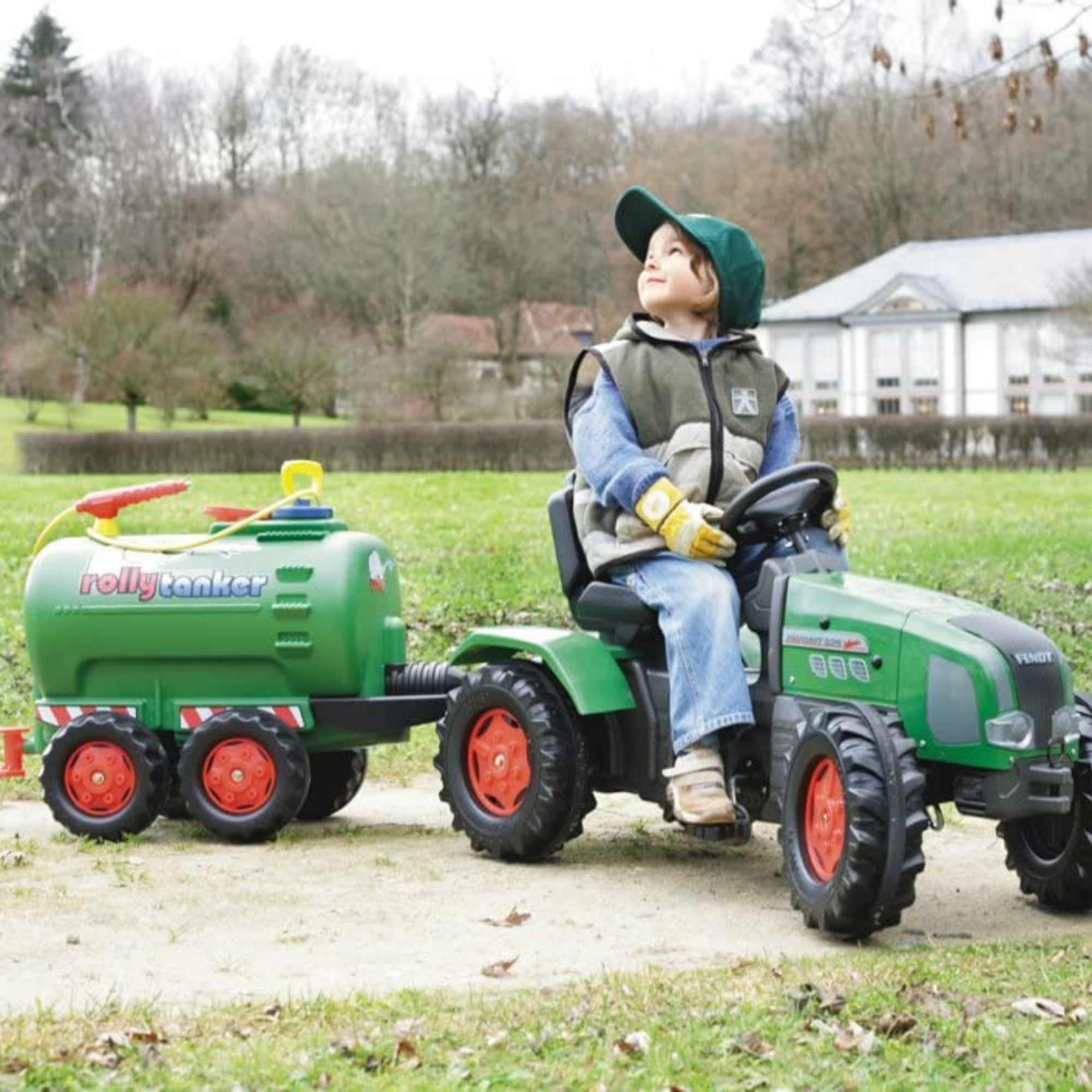 Rolly Toys Green Jumbo Tanker for Pedal Tractor