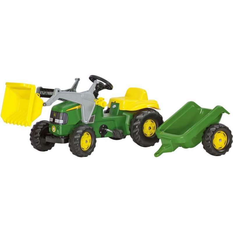 John Deere Rolly Tractor Trailer with Frontloader