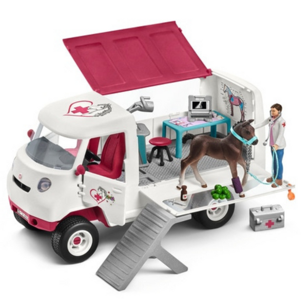 Schleich Mobile Vet with Hanoverian Foal