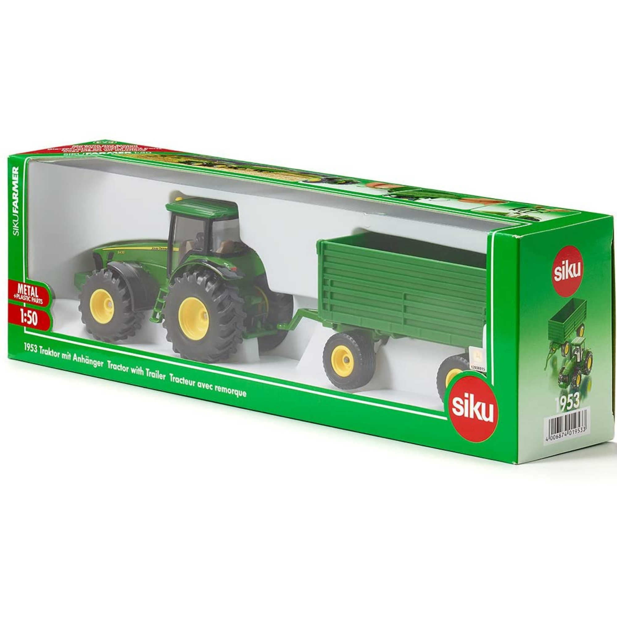 Siku John Deere 8000 Tractor with Trailer 1953