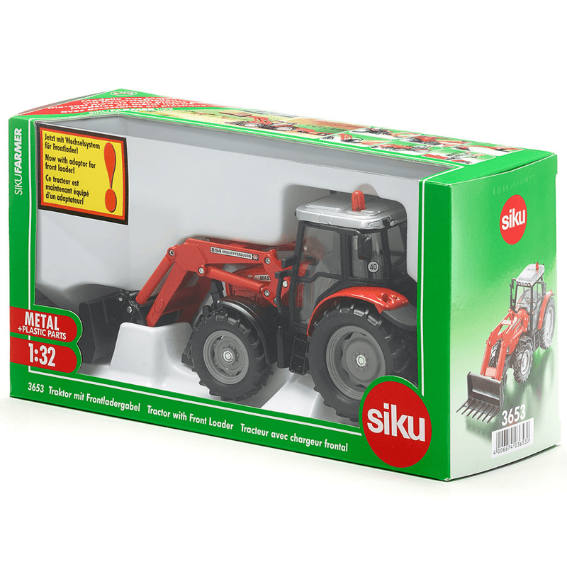 Siku Massey Ferguson toy tractor with front loader