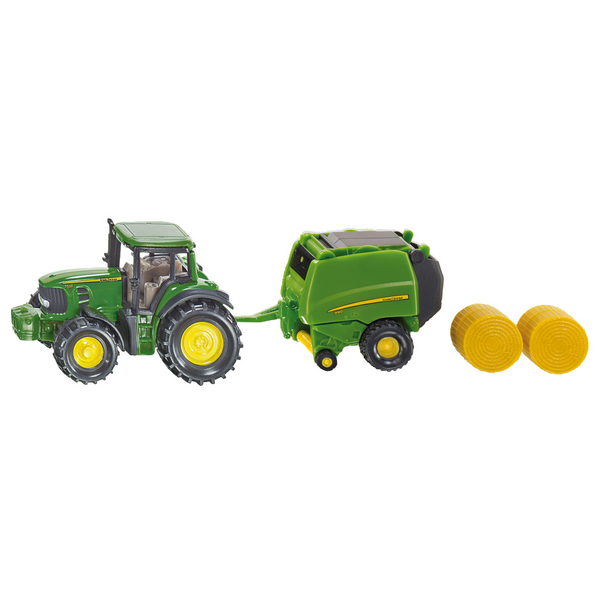 Siku Mini John Deere Tractor with Baler