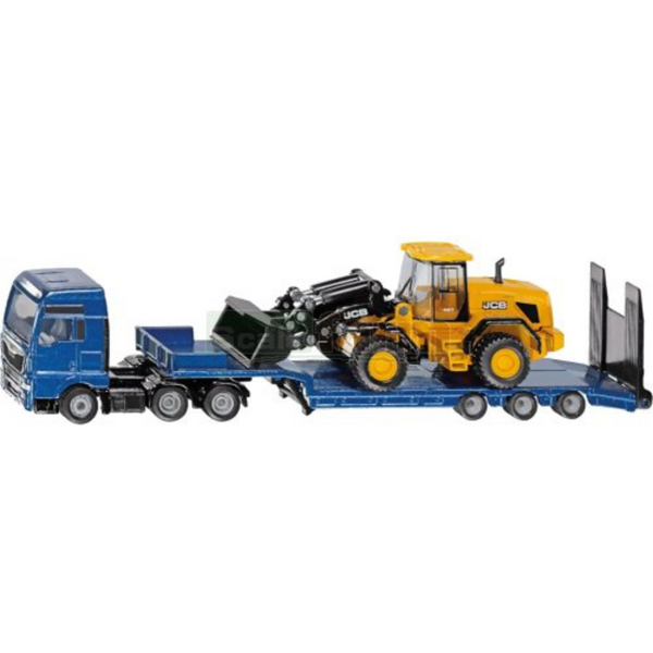 Siku Mini MAN Lorry with Low Loader & JCB Wheeled Loader 1790