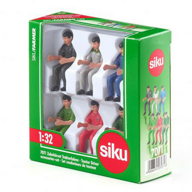 Siku Set of 6 Toy Tractor Drivers