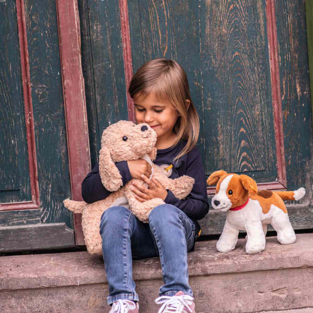 Steiff Soft Cuddly Friends Berno Goldendoodle 26 cm, Kuscheltier für Kleinkinder & Kinder, weich und kuschelig, waschmaschinenfest, Beige Steiff Soft Cuddly Friends Berno Goldendoodle 26 cm, Kuscheltier für Kleinkinder & Kinder, weich und kuschelig, waschmaschinenfest, Beige