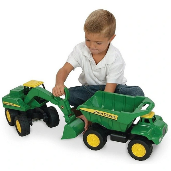 Tomy Big Scoop John Deere Excavator & Dump Truck