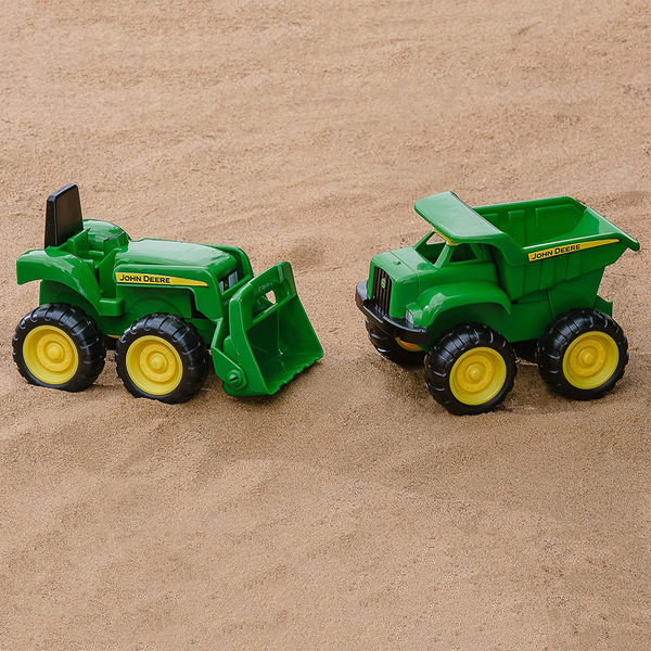 Tomy John Deere Mini Sandbox Tractor & Dump Truck