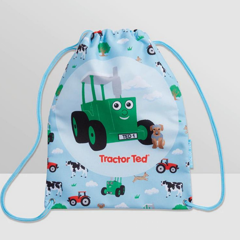 Tractor Ted Drawstring Bag