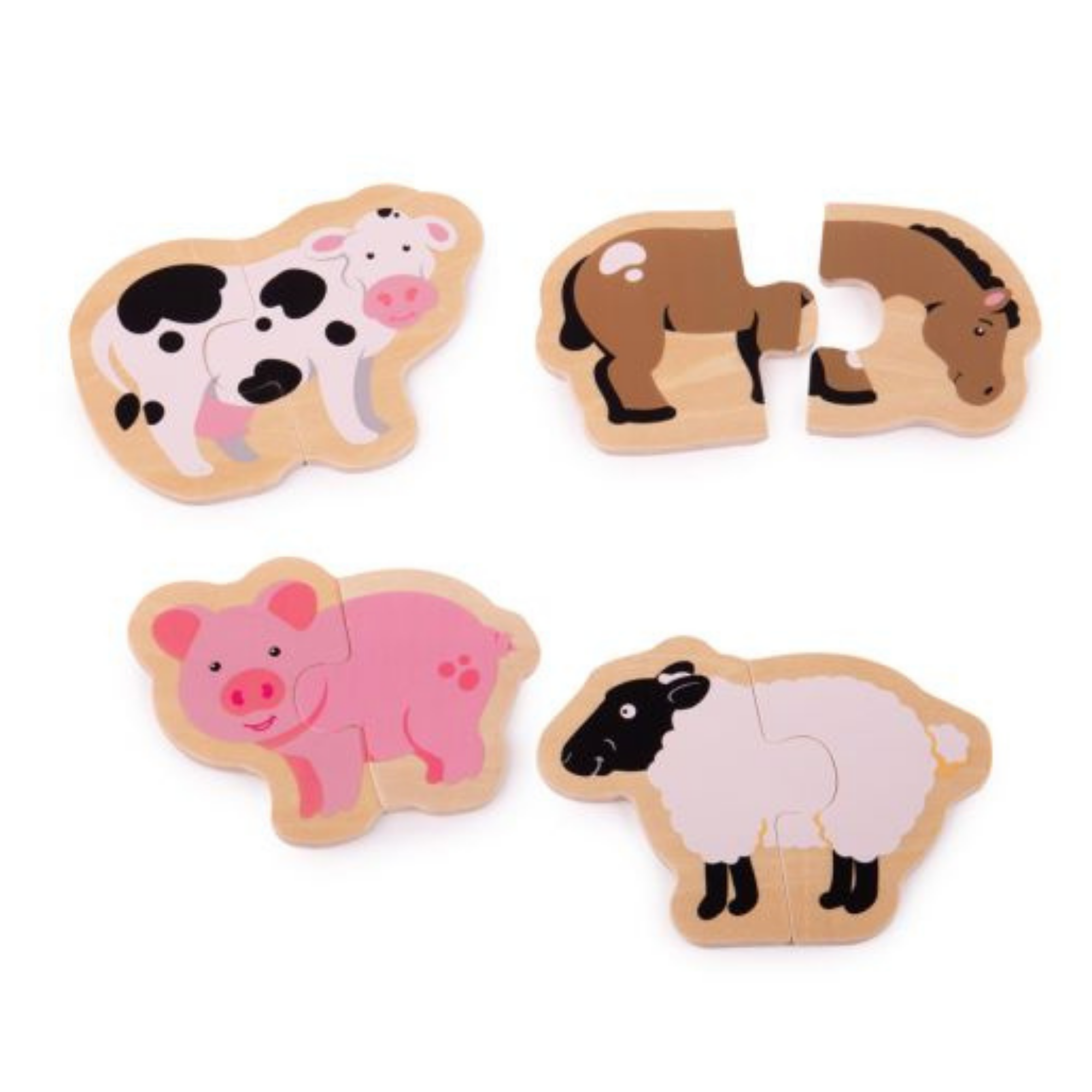 Two Piece Farm Puzzles