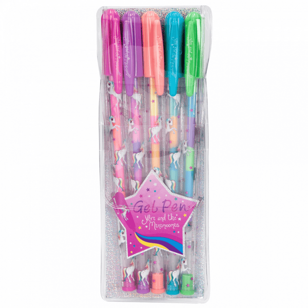 Unicorn Gel Pen Set Rainbow Colours