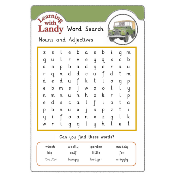Landy Nouns and Adjectives Workbook